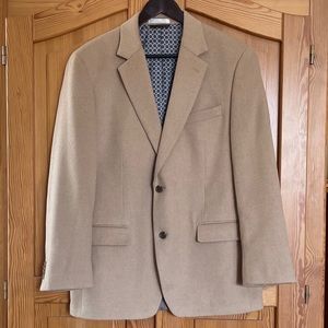 Michael Kors Macys Mens Camel Hair Tan Blazer Sz 40 Reg.